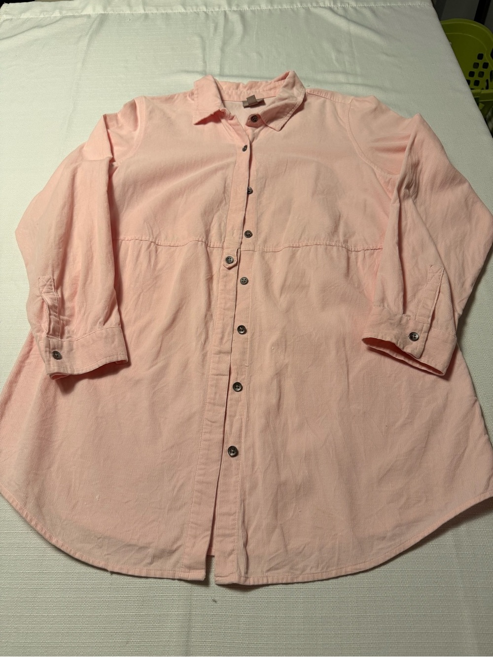 J. Jill Soft Pink Button-Front Tunic Blouse - Picture 2 of 7